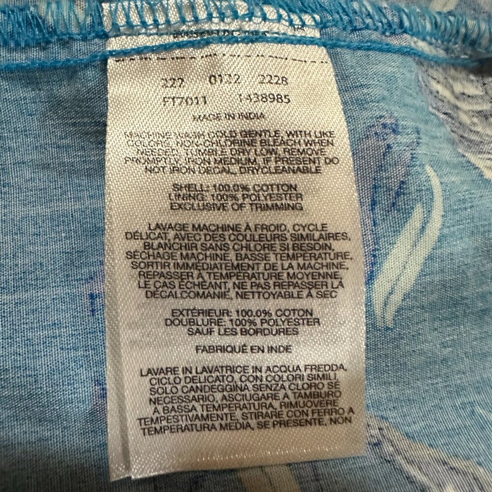 Columbia PFG Tuna Swordfish Fishing Design Men's Blue Hawaiian Shirt Large - Picture 6 of 6